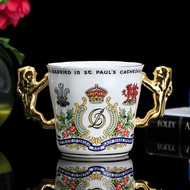 英國製Paragon 1981奢華24k金細緻骨瓷查爾斯與黛安娜結婚馬克杯