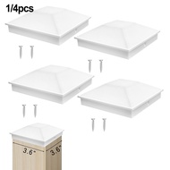4x4 Post Cap Black(Actual 3.6" x 3.6") Protect Wood Post Sturdy Waterproof