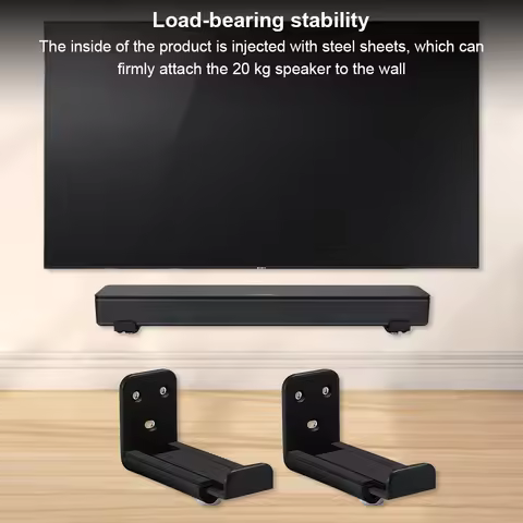 Soundbar Wall Mount Bracket Anti-Drop Soundbar Speaker Wall Holder Drywall Sound Bar Wall Bracket fo