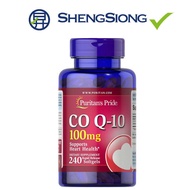 Puritan's Pride CoQ10 200mg Heart Health Supplement, QSORB, For Statin Users, 240 Softgels Capsules