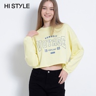 HI STYLE Women Long Sleeve Sweatshirt - Light Yellow - FVA410055 / Sweatshirt Lengan Panjang Perempuan - Kuning Cair