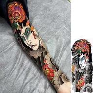 Waterproof tattoo stickers, long-lasting realistic floral arm designs for men and women, temporary s