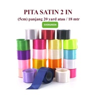 2 inch SATIN RIBBON ROLL | Satin Ribbon 5 cm Color Ribbon Gift Ribbon Satin Ribbon 2inch Satin Ribbo