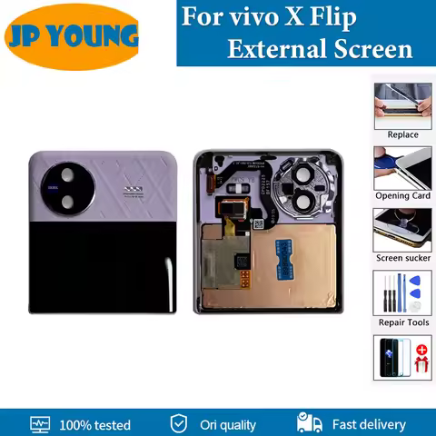 AMOLED 3 inches External Screen For vivo X Flip Small LCD V2256A Touch Screen Digitizer Assembly Rep