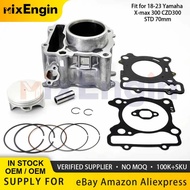 Motorcycle Engine Parts 70MM/76MM Bore Cylinder Block Piston Rings For 17-23 Yamaha Xmax CZD300 Gask