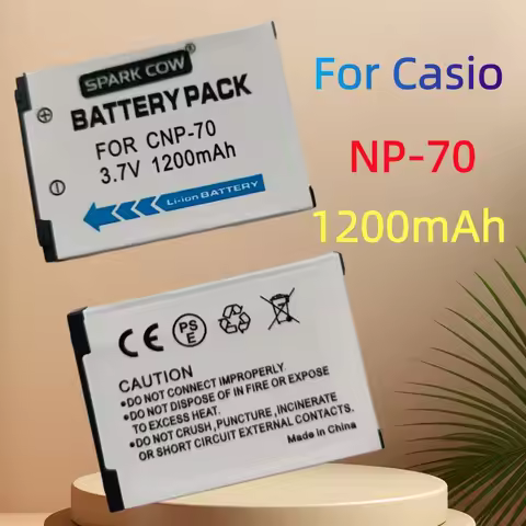 SPARK COW 1200mAh NP-70 NP70 NP 70 Camera Battery or Charger For Casio xilim Zoom EX-Z150 Z150BK Z15