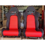 Recaro Honda Civic Fd Fd2 Fd2r Dc5 Type R Leather / Alcantara Semi Bucket Seat Racing Seat Free Universal Railing