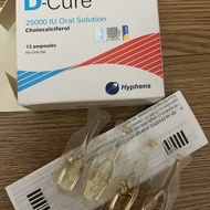 D-Cure 25000 IU Oral Solution 1ml x 4s (no box) want box place 3set