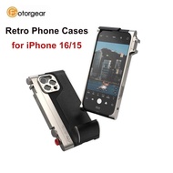 Fotorgear Retro Professional Photography Kits T Mount Phone Case for iPhone 15 16 Pro Max 3C
