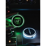 1Pcs LED Car Cup Holder Bottom Pad Auto Coaster Interior accessories For Hyundai I10 I20 I30 I40 IX2