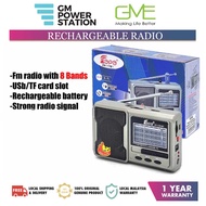 [ready stock] Fepe FP-1781 FM/AM Radio Speaker Rechargeable Radio With USB TF card Player