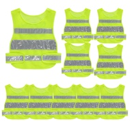 Reflective safety vest (เซ็ท 10 ตัว) เสื้อกั๊กสะท้อนแสงเพื่อความปลอดภัย มี 3 สี เสื้อกั๊กจราจร เสื้อ