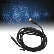 JUSTO 2.5mm to USB C Sound Cord, Lossless Noiseless 4.9ft / 1.5m 2.5mm to Type C Cable, With Mic Bra