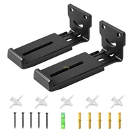 BT Black Metal Soundbar Holder for TV Area Speaker Placement Use