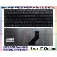 Asus K45D K45DR K45DV K45DE K45N U44 04GN5M1KFR00-1 AEUJ1E00010 V111346DK1 Laptop Keyboard