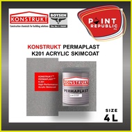 ℗ ▪ ◊ Konstrukt K-201 Acrylic Skimcoat - 4L (4 liters / Gallon)