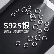 Lu S925 Silver Open Ring Silver Ring Silver Jewelry Ring diy Accessories Open Ring Crystal Bracelet 