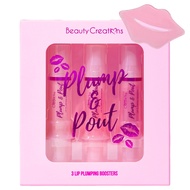 Bundle Beauty Creations Plump & Pout Lip Plumping Boosters Lip Gloss, Lip Injection Syringe Volumize