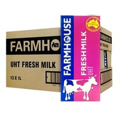 Farmhouse UHT Fresh Milk ( 1L x 12 )