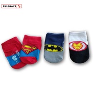 3 pcs 3in1 socks superhero baby socks baby socks/ 0-12 months