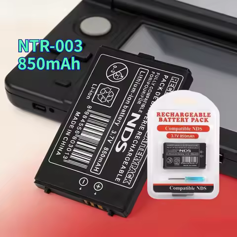 New 1-10pcs Rechargeable Lithium Battery NTR-003 3.7V 850mAh for Nintendo NDS Game Console NTR003 Re