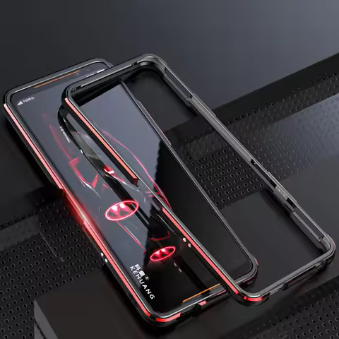 Bumper For Asus ROG Phone II ZS660KL Case Ultra Thin Aluminum Metal Shockproof Hard Phone Case Cover