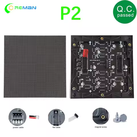 P2 LED Matrix 128X128 LED Panel Digital Screen Module 64x64 Dots HD RGB Full Color Indoor P2.5 P3 P4