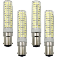 4 Pack 15W BA15D LED Light Bulb (150W Halogen Equivalent), Daylight White 6000K, AC110V, BA15D Doubl