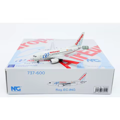 NG Diecast 1/400 Scale Spanish Europa Airlines B737-600 EC-ING Alloy Aircraft Model Collection Toys 