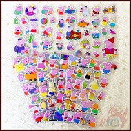 ∞ Pink Pig Series 02 DIY Rewards Sticker 12Sheets/set Cartoon 3D Puffy Bubble Stickers Waterpoo