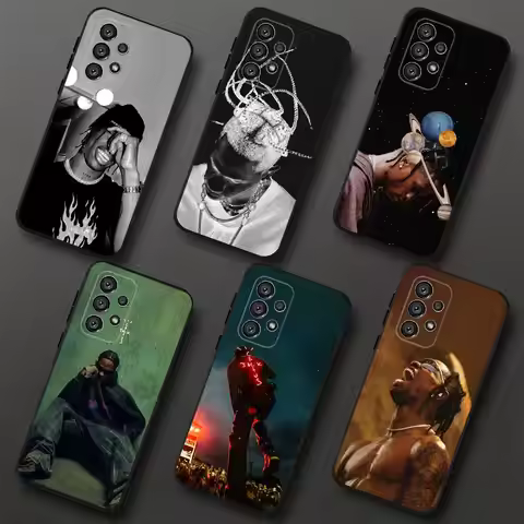 C-Cactus J-Jack Travis Scott Phone Case For Samsung S 25,24,23,22,30,21,10,9,Ultra,Plus,Lite,FE,4,5G
