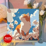 Digital Oil Paint By Numbers 20cm Canvas Frame Diy Art Number Toy Painting I8q5