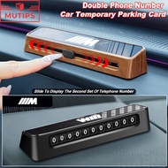 BMW M Car Phone Number Card Plate Car Sticker Double Number Temporary Parking Card For E46 E36 F10 F
