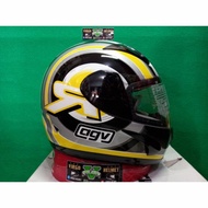 AGV HELM GP 1 R07 SILVER | YELLOW | BLACK