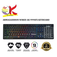 ARMAGGEDDON AK-999SFX SPILL PROOF 9 PULSING LED 104 KEY GAMING KEYBOARD AK999SFX