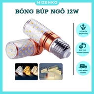 12w Corn Shaped LED Bulb, Swirl Decorative LED Bulb E14 E27 White/Yellow/Neutral Light Mizenko