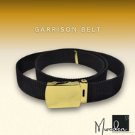 [Mweden] High Quality FREE SIZE Cuttable Garrison Belt GOLD buckle BLACK Blue ARMY GREEN Brown KHAKI