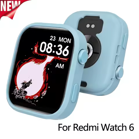 Silicone Case for Xiaomi Redmi Watch 6 Protective Cover Protector Frame for Redmi Watch 6 SmartWatch