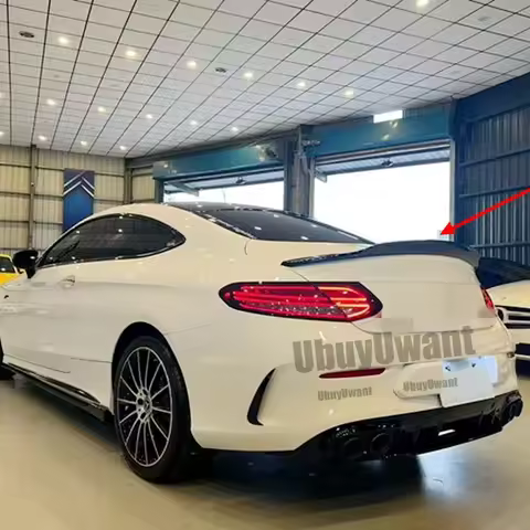For Mercedes W205 abs Rear Bumper Tail Spoiler For BENZ C Class W205/A205/C205 2 Doors (coupe Only)