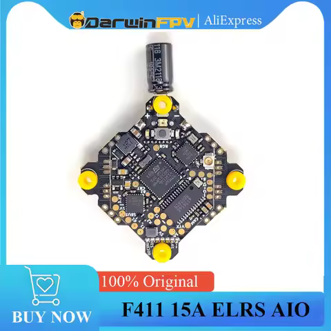 DarwinFPV F411 15A ELRS AIO Whoop Blheli_S Betaflight F4 15A OSD BEC BL_S 1-3S 4In1 ESC