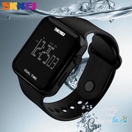 Infinitytime Jam Tangan Cowok Skmei 1271 Strap Rubber Digital Kualitas Waterproof
