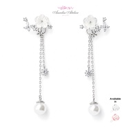 Aurelia Atelier S925 Post Sakura Blossom Earrings | Subang Sakura Blossom S925 Post