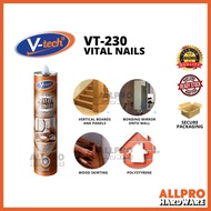 VT-230 Vital Nails Construction Adhesive Sealant - wainscoting, x bond, max bond, wood skirting, bonding mirror