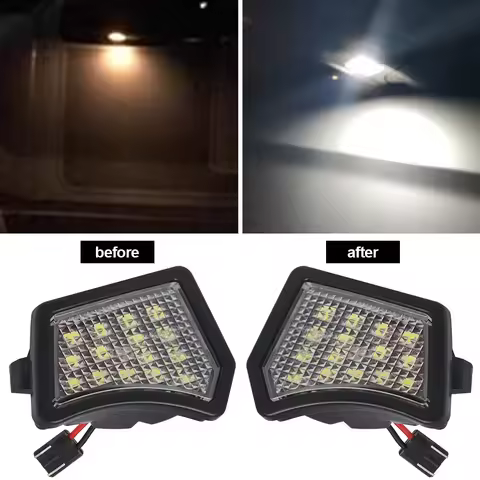 2Pcs LED Front Under Mirror Lamp Puddle Light For Volvo V40 V50 C30 C70 S40 S60 S80 V50 V70 XC70 XC9