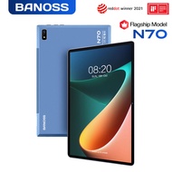 【2024 TOP7】BANOSS N70 Tablet PC 10.1 Inches Android 11 5G WiFi 8800mAh Dual SIM 4G Gaming Online Classroom Meeting for Students 6GB 8GB 10GB RAM 128GB 256GB 512GB ROM