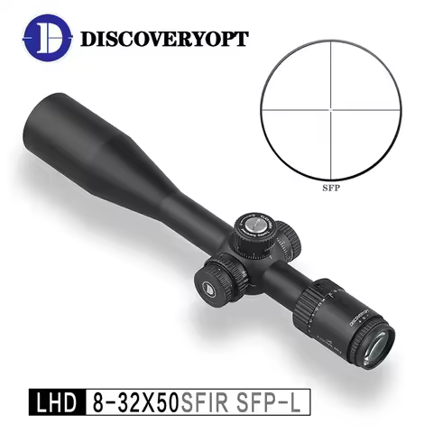 DISCOVERYOPT LHD 8-32X50SFIR SFP-L Zipper Cross Shooting Scope Long Range Hunting Rifle Sight MOA Ri