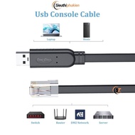 Genuine FTDI chip USB to RJ45 cable 1.5m long, USB to RJ45 Console Cord