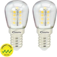 PowerPac 2 Pieces X 1.5w E14 Led Bulb Warm White Pp6225ww