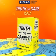 Bộ bài Truth or Dare Thật hay Thách 120 lá dành cho nhóm bạn Drinking Game vui tưng bừng trong buổi 