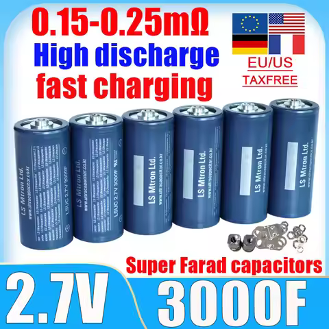 2.7V 3000f Super Farad Battery Pack Capacitor DIY 12V 24V 48V Car Start Car Audio LS Super Capacitor